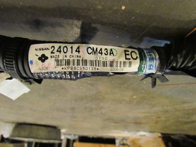 2006 Infiniti G35 Coupe MT,Rear Wheel Steer Assist Body Wire Harness 24014 cm43a