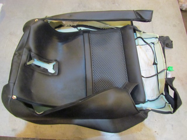 2006 Infiniti G35 Coupe Front RH Passenger Seat Back Skin Leather Black