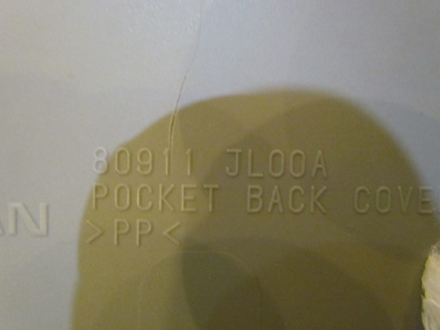 2008 Infiniti G37 Coupe Front LH Drivers Door Panel Cup Holder Panel 80911 JL00A