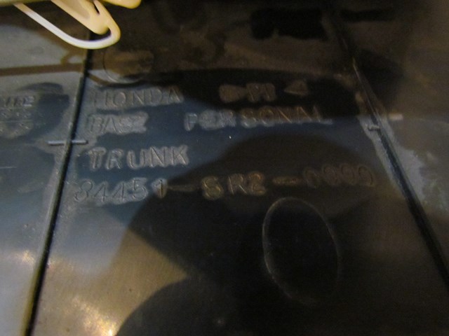 1995 Honda Del Sol Rear Storage Compartment 84451-SR2-0000