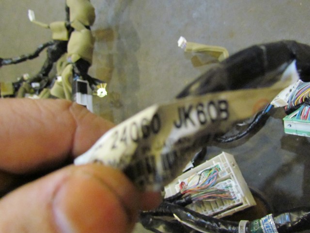 2007 Infiniti G35X AT Dash Wiring Harness 24010 JK60A