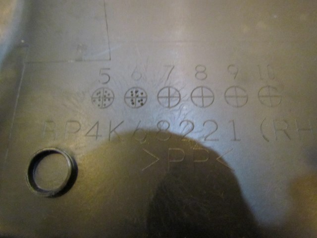 2007 Mazda MazdaSpeed 3 RH Passenger Lower B Pillar Trim Panel BP4K 68221 BLK