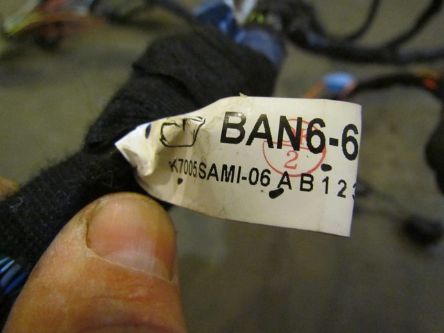 2007 Mazda MazdaSpeed3 Interior Body Wiring Harness OEM BAP3-67030