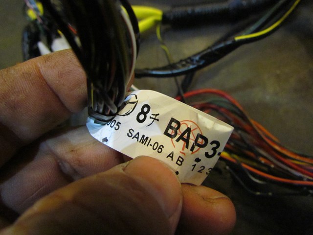 2007 Mazda MazdaSpeed3 Interior Body Wiring Harness OEM BAP3-67030