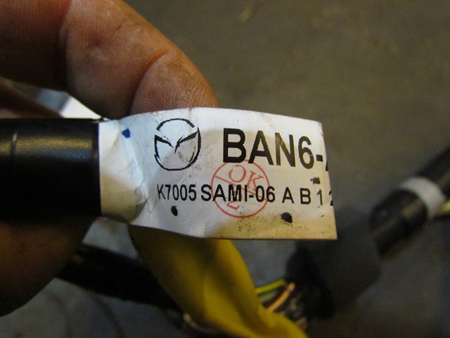 2007 Mazda MazdaSpeed3 Interior Body Wiring Harness OEM BAP3-67030