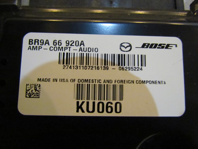 2007 Mazda MazdaSpeed 3 Radio Amplifier BR9A 66 920A