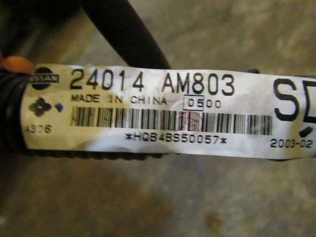 2003 Infiniti G35 Coupe AT Body Wiring Harness 24014 AM803
