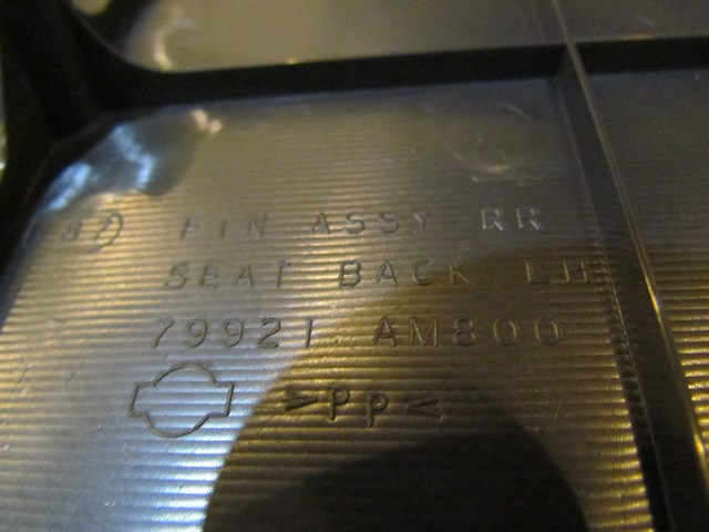 2003 Infiniti G35 Coupe AT Rear LH Drivers behind Seat Finisher Panel 79921 AM80