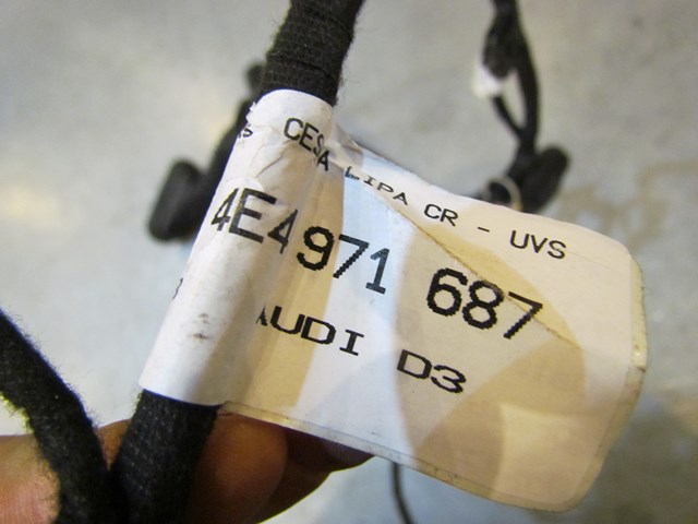 2004 Audi A8L Rear LH Drivers Door Wiring 4E4 971 687