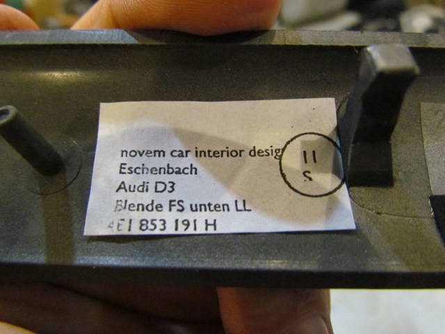 2004 Audi A8L Front LH Drivers Dash Trim Panel 4E1 853 191