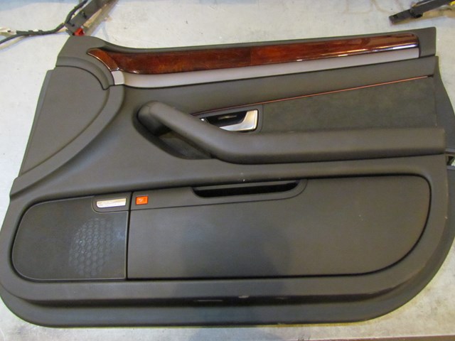 2004 Audi A8L Front RH Passenger Door Panel Assy BLK