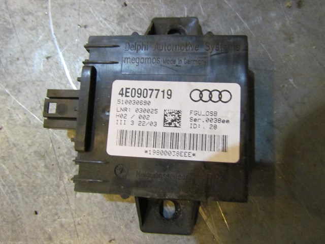 2004 Audi A8L Anti Theft Tow Away Module 4E0 907 719