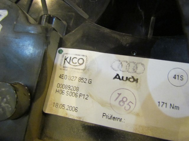 2004 Audi A8L Rear Speaker Subwoofer Assy 4E0 035 412