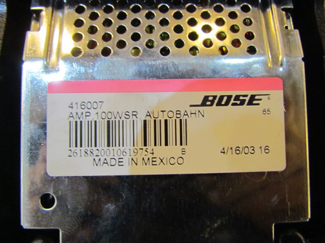 2004 Audi A8L Rear Speaker Subwoofer Assy 4E0 035 412