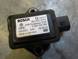 2004 Audi A8L Rh Passenger YAW Rate Sensor 8e0907637a