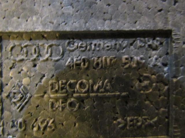 2004 Audi A8L Front License Plate Foam 4E0 807 509