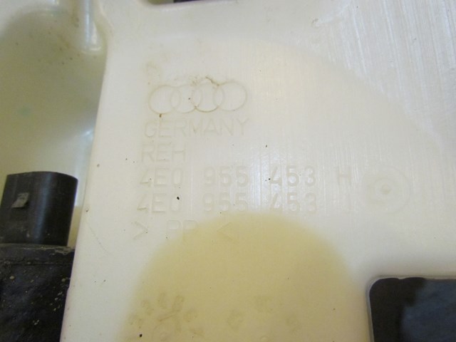 2004 Audi A8 A8L Windshield Washer Reservoir Tank W/ Pump OEM 4E0 955 453