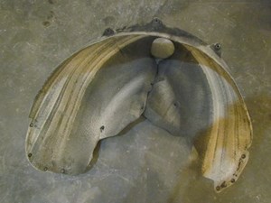 2004 Audi Audi A8L Rear LH Drivers Fender Liner