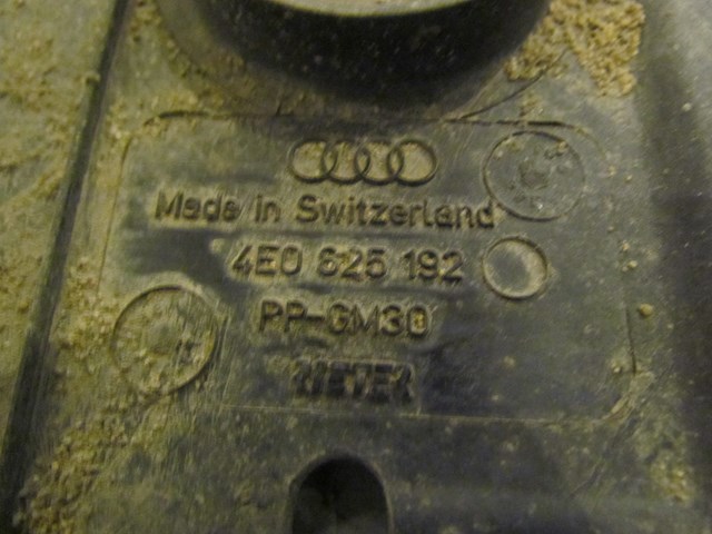 2004 Audi A8L Front RH Passenger Chassis Dust Shield 4E0 825 192