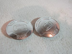 2004 Audi A8L Aluminum Frame Emblem 8Z0 854 519 Pair