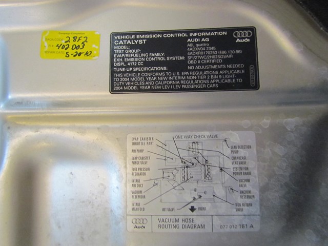 2004 Audi A8L Hood Clean See Pics