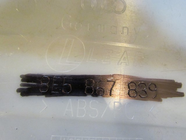 2007 Audi S4 Rear Roof Trim Panel 8E5 867 839