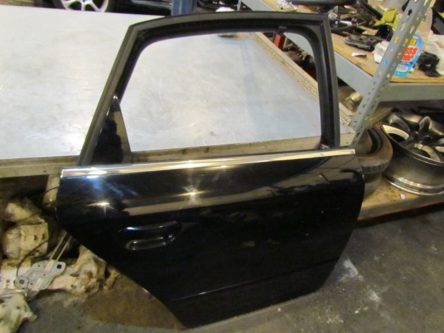 2007 Audi S4 Rear RH Passenger Door Shell BLK