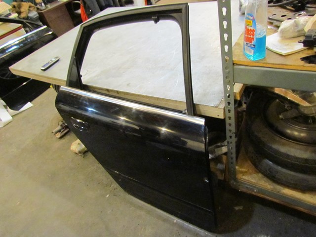 2007 Audi S4 Rear RH Passenger Door Shell BLK