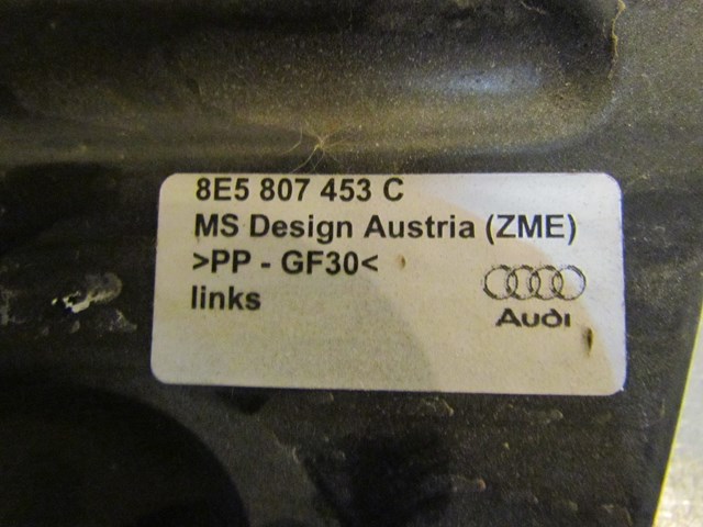 2007 Audi S4 LH Drivers Rear Bumper Mount Bracket 8E5 807 453