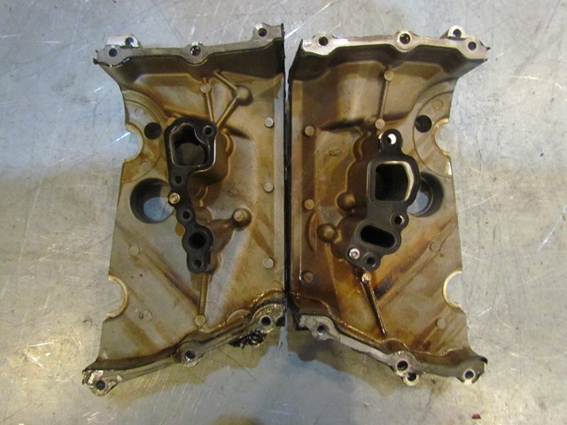 2007 Audi S4 Cylinder Head Timing Chain Covers Pair