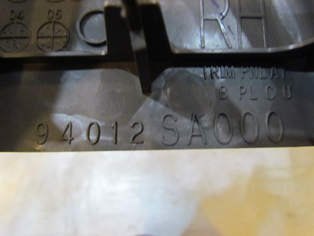 2007 Subaru Forester RH B Pillar Trim Upper Half