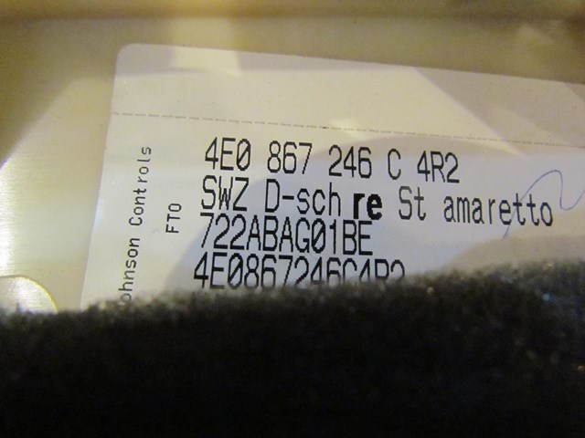 2006 Audi A8L RH Passenger Quarter Window Trim 4E0867246C, 4E0867242E