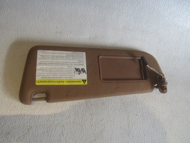 2006 Audi A8L LH Drivers Sun Visor