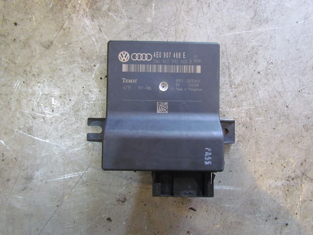 2006 Audi A8L Cruise Control Gateway Module 4E0907468E