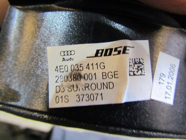 2006 Audi A8L Rear Deck Speaker 4E0 035 411G