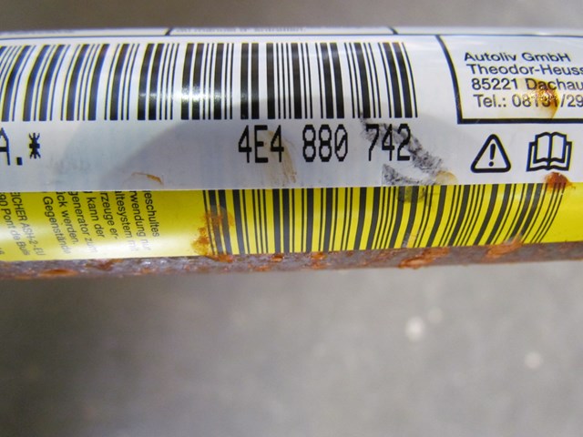 2006 Audi A8L RH Passenger Side Curtain Air Bag 4E4880742