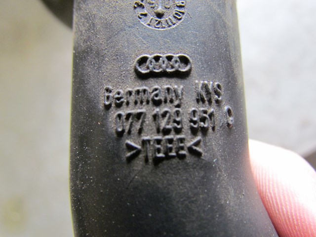 2006 Audi A8L Air Intake Tube 077129951