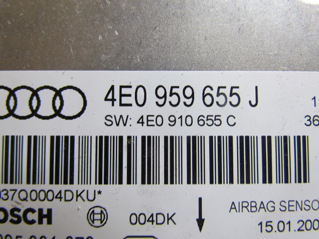2006 Audi A8L Air Bag Control Module 4E0959655J