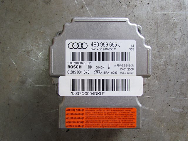 2006 Audi A8L Air Bag Control Module 4E0959655J