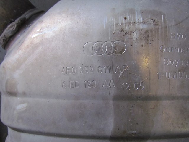 2006 Audi A8L Exhaust Muffler And Resonator Assembly 