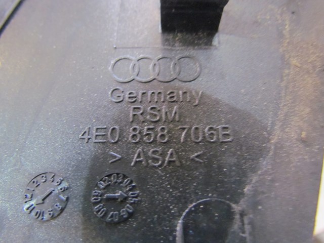 2006 Audi A8L Rh Passenger Mirror Cover Trim 4E0858706B