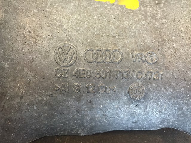 06 Audi A8L Rear Axle Shield 4E0 907 277