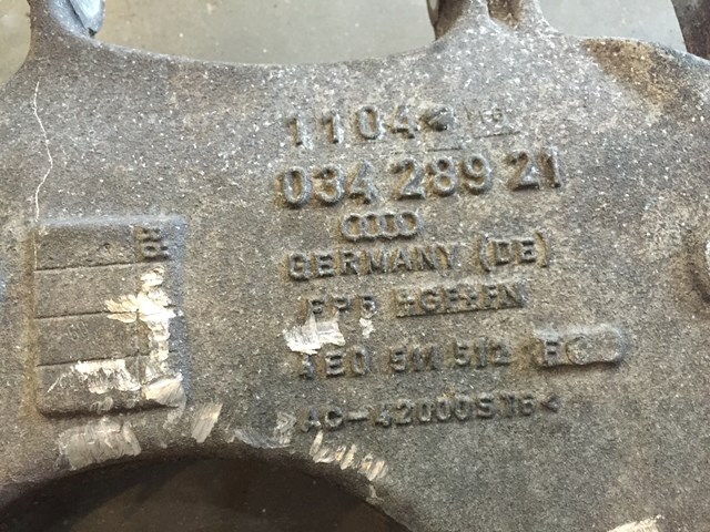 2006 Audi A8L Rear Right Lower Control Arm 034 289 21