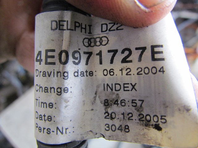2006 Audi A8L Fuel Tank Harness 4E0971727E