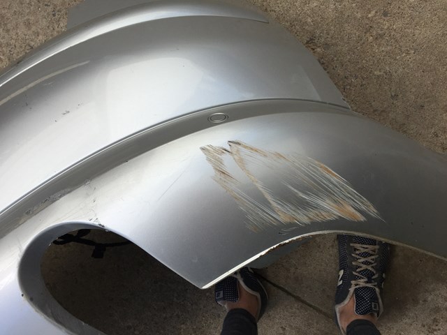 2004 Audi A8L Rear Bumper Cover with Wiring
