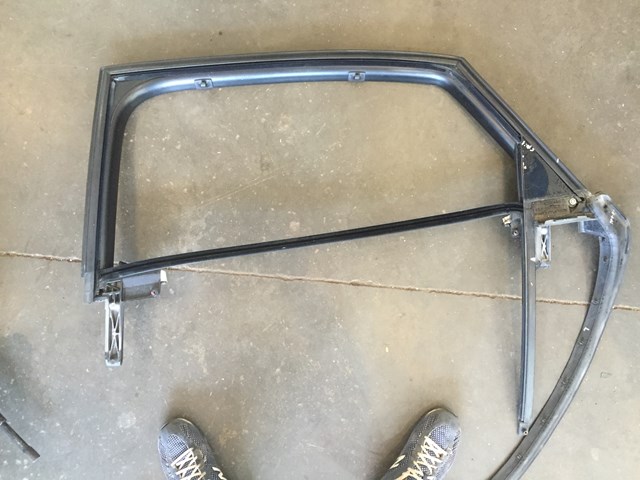 2004 Audi A8L Rear LH Drivers Window Frame