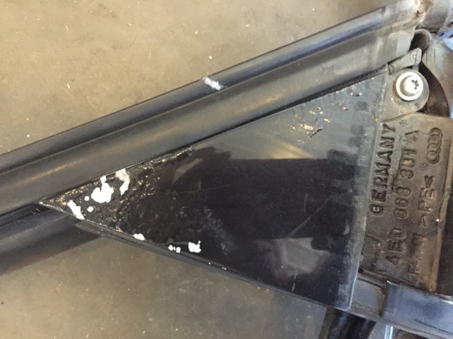2004 Audi A8L Rear LH Drivers Window Frame