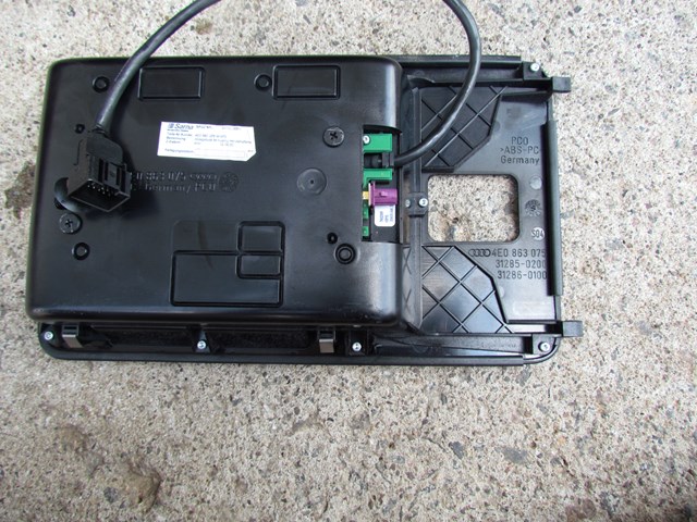 2004 Audi A8L Center Console Tray Cell Phone Module 4E0863075 