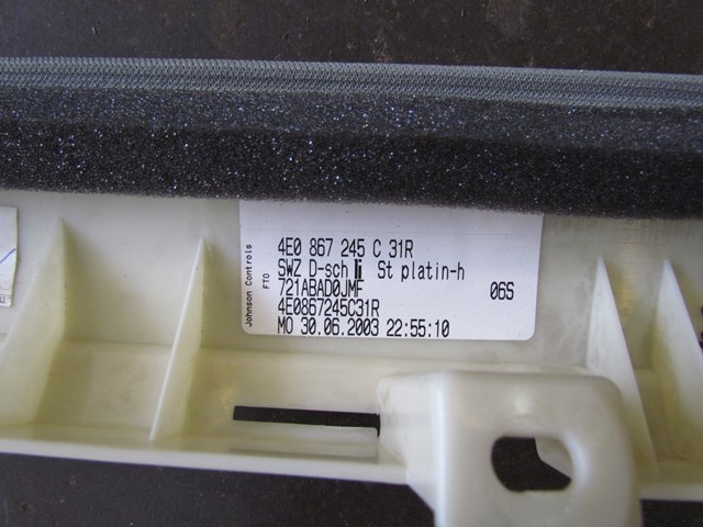 2004 Audi A8L Rear LH Quarter Window Trim 4E0 867 245