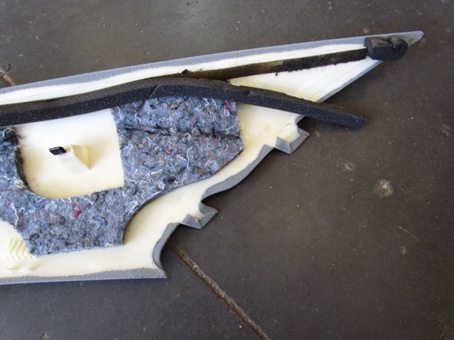 2004 Audi A8L Rear LH Drivers Inner Upper Pillar Roof Trim